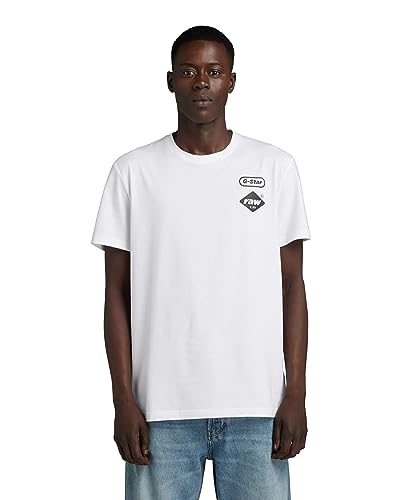 G-Star RAW Herren Chest gr r t, Weiß (White D23712-336-110), XL von G-STAR RAW