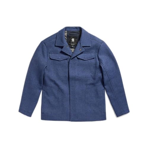 G-STAR RAW Herren Chore Wool Jacke, Blau (rank blue D24746-D445-868), S von G-STAR