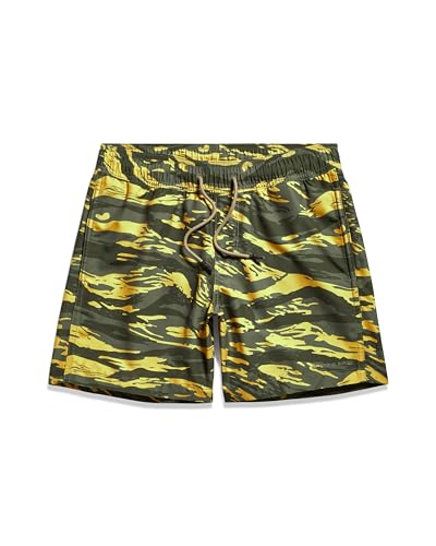 G-Star RAW Herren Dirik Camo Allover Badeshorts, Mehrfarben (dk Lemon Tiger camo D24471-C331-G394), S von G-STAR RAW