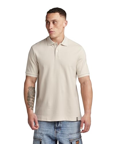 G-Star RAW Herren Essential Poloshirt, Beige (Whitebait D22783-D287-1603), L von G-Star RAW