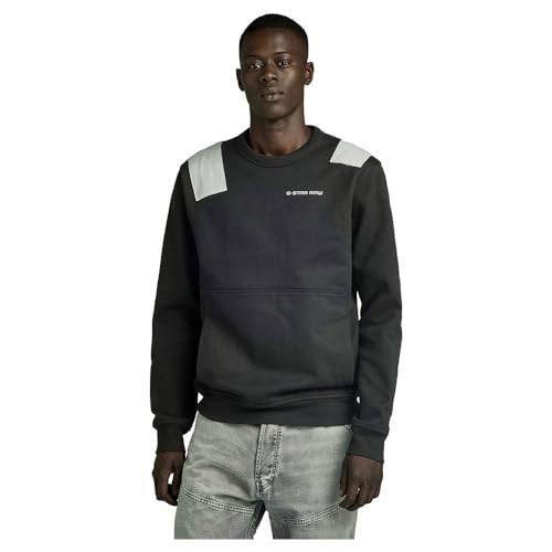 G-Star RAW Herren Flight Deck Sweatshirt, Schwarz (dk Black D24418-D557-6484), M von G-Star RAW