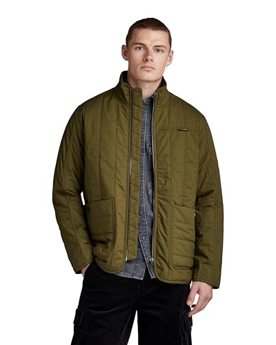 G-STAR RAW Herren Liner Overshirt, Grün (dark olive D23659-4481-C744), XS von G-Star RAW