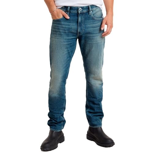 G-Star Raw Herren Mosa Straight Jeans, Blau (Antique Faded lago Blue D23692-D434-G354), 28W / 32L von G-Star Raw