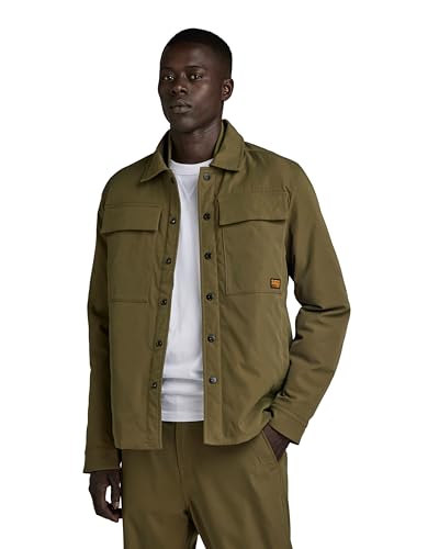 G-STAR RAW Herren Postino V2 Jacke, Grün (shadow olive D24278-D517-B230), S von G-STAR