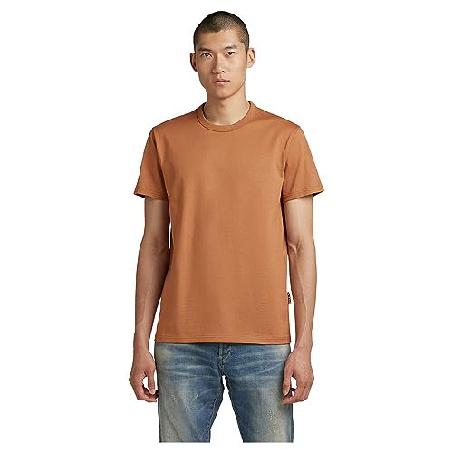 G-STAR RAW Herren Premium Base T-Shirt, Braun (Chipmunk D22722-C336-3886), M von G-STAR RAW