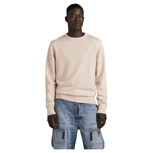 G-Star RAW Herren Premium Core Knitted Pullover, Beige (Whitebait D21931-D563-1603), XS von G-STAR RAW