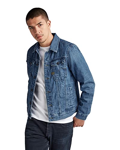 G-STAR RAW Herren Unisex Arc 3D Jacke, Blau (faded caribbean D20086-C831-C603), XS von G-STAR RAW