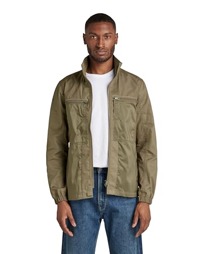 G-STAR RAW Herren Unisex Fabric Mix Overshirt, Braun (turf D20160-A790-273), XS von G-STAR RAW