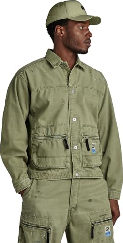 G-STAR RAW Herren Utility Coach Jacke, Grün (renaissance faded shamrock gd D24330-D491-G375), XS von G-Star RAW