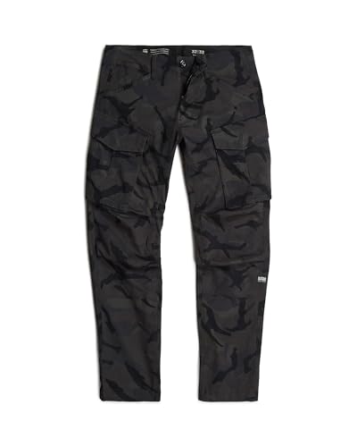 G-Star RAW Men's Rovic 3D Straight Tapered Jeans Pants, Mehrfarben (Asfalt/Black AO D09165-E031-7238), 38W x 34L von G-Star RAW