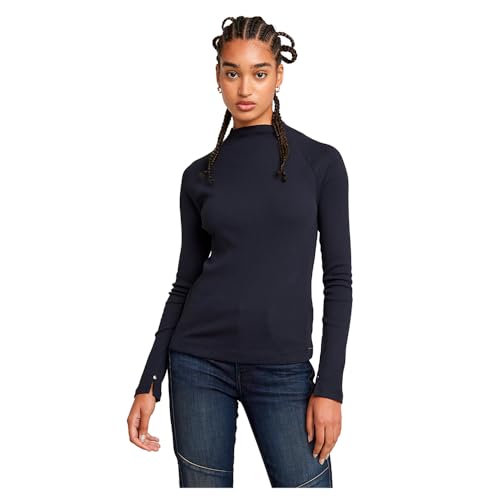 G-STAR RAW Slim rib mock t long sleeve von G-STAR