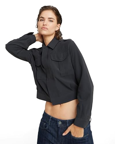 G-STAR RAW Women's Jackets Officer short jacket wmn, Blau (petrol D24583-D522-860), S von G-STAR RAW