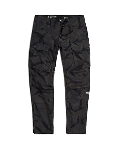 G-Star RAW Men's Rovic 3D Straight Tapered Jeans Pants, Mehrfarben (Asfalt/Black AO D09165-E031-7238), 31W x 32L von G-STAR RAW