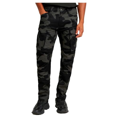 G-Star RAW Men's Rovic 3D Straight Tapered Jeans Pants, Mehrfarben (Asfalt/Carbon AO D09165-8384-7063), 36 W/34 L von G-Star RAW