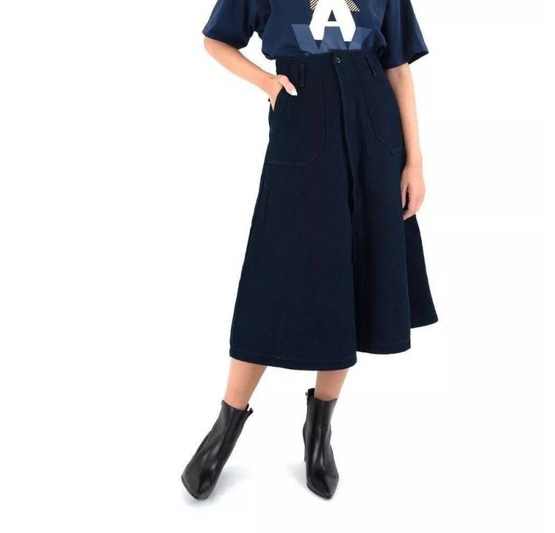 G-STAR Skort Damen Pilot A-Linie Short Rinsed Women (1-tlg) Pilotenrock 5 Pocket Denim Skirt 27 von G-STAR