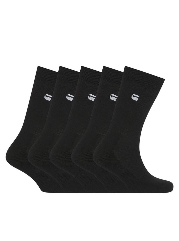 G-STAR Socken KILN, 5 PACK SPORTS SOCKS (Packung, 5-Paar) unifarben, mit Logostickerei von G-STAR