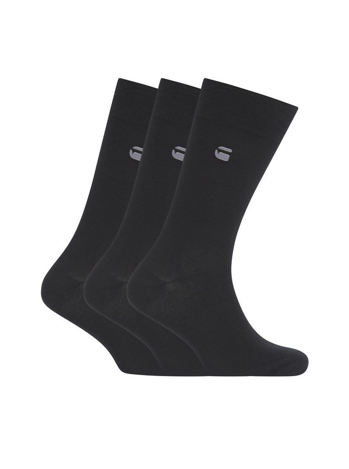 G-STAR Socken SAGE, 3 PACK SOCKS (Packung, 3-Paar) unifarben mit Logostickerei von G-STAR