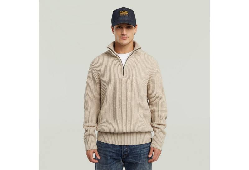 G-STAR Strickpullover Essential half zip knit von G-STAR