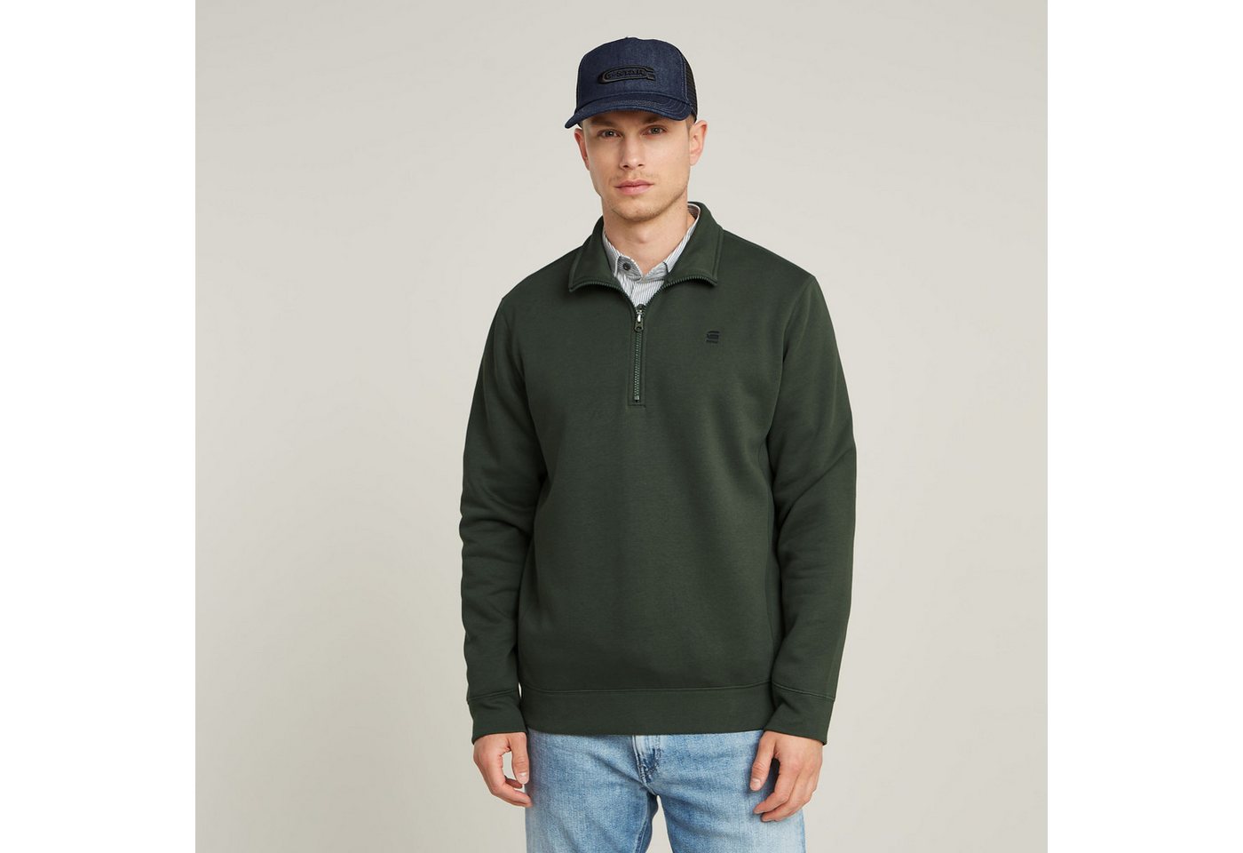 G-STAR Sweatshirt Premium Core Half Zip mit Stehkragen G-STAR Sweatshirt Premium Core Half Zip mit Stehkragen von G-STAR
