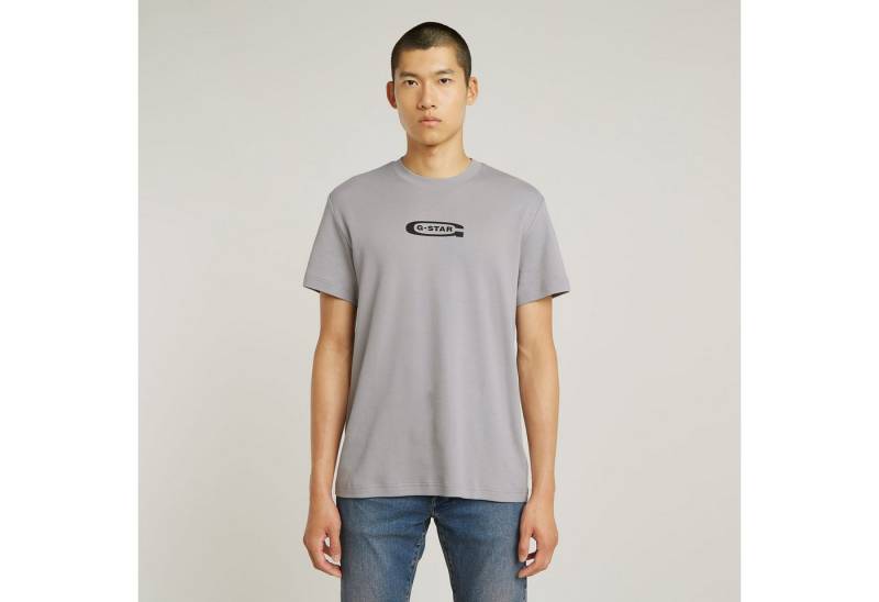 G-STAR T-Shirt Old Skool Logo mit Frontprint von G-STAR