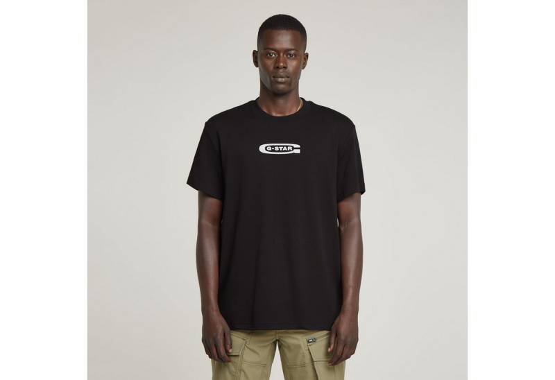 G-STAR T-Shirt Old Skool Logo mit Frontprint von G-STAR