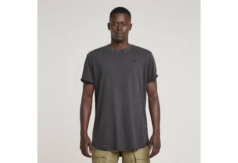 G-STAR T-Shirt Text Back Overdyed Lash mit großem Backprint von G-STAR