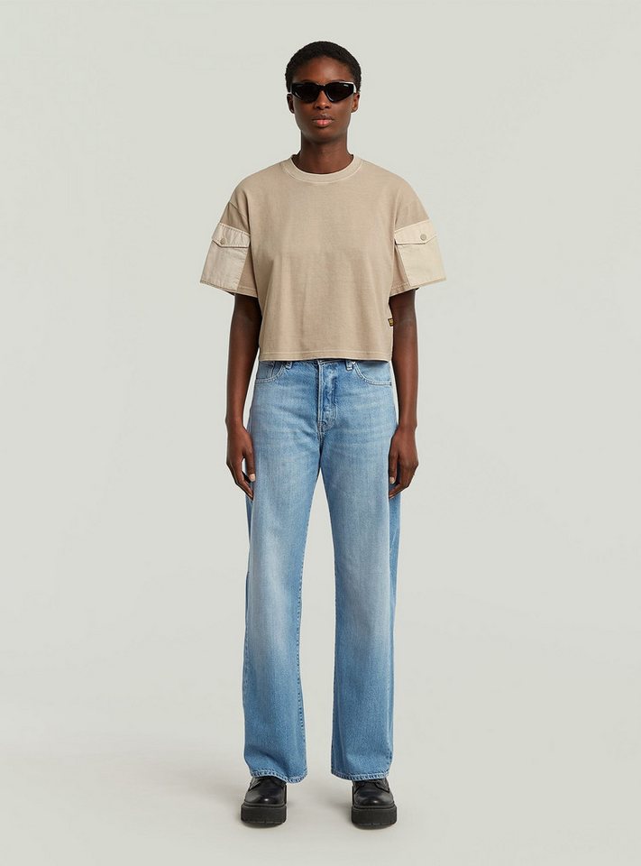 G-STAR T-Shirt Washed Mix Boxy Cropped T-Shirt von G-STAR