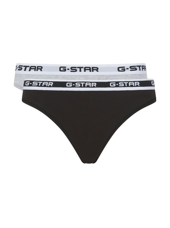 G-STAR Tanga OBSIDIAN, 2 PACK THONGS (Packung, 2-St) mit Logobund von G-STAR