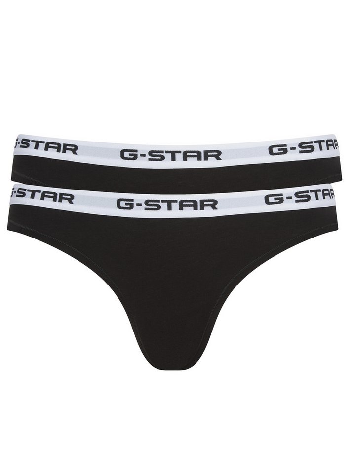 G-STAR Tanga OBSIDIAN, 2 PACK THONGS (Packung, 2-St) mit Logobund von G-STAR