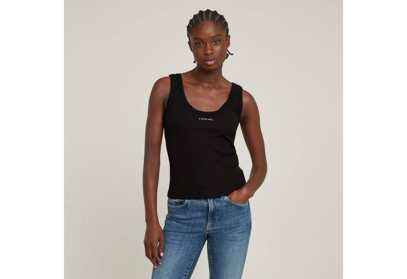 G-STAR Tanktop Slim Rib Tank mit Markenschriftzug auf der Brust von G-STAR