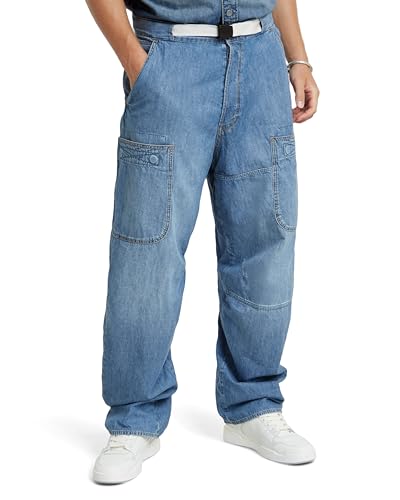 G-STAR Herren Travail 3D Relaxed Jeans, Blau (Faded Thames D24958-D539-G614), 35W / 34L von G-Star Raw