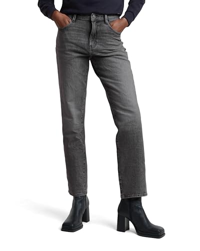 G-Star Damen Viktoria High Straight Jeans, Grau (Faded Frozen Rock Bottom D23959-D497-G829), 29W / 30L von G-Star Raw