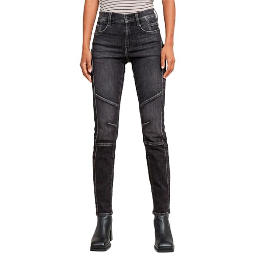 G-STAR Damen Ace 2.0 Biker Slim Straight Jeans, Grau (Worn in fossil D25285-D535-G734), 29W / 34L von G-STAR RAW