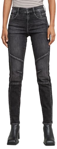 G-STAR Damen Ace 2.0 Biker Slim Straight Jeans, Grau (Worn in fossil D25285-D535-G734), 31W / 34L von G-Star Raw