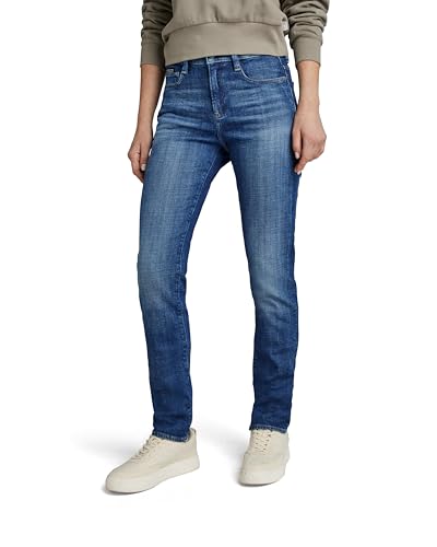 G-Star Damen Ace 2.0 Slim Straight Jeans Jeans, Blau (Faded Radiance Blue D23638-d441-g356), 27W / 32L von G-Star Raw
