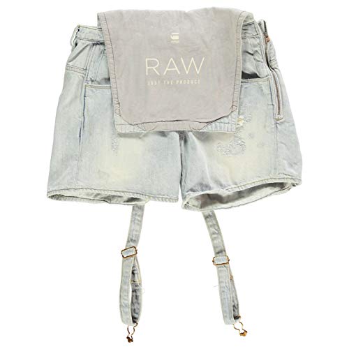 G Star Damen Arc Boyfriend Kurze Denim Latzhose Distressed von G-STAR