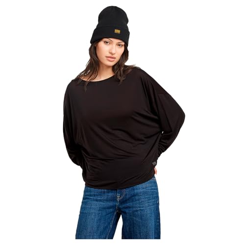 G-Star Damen Batwing Loose Top, Schwarz (dk Black D25074-9297-6484), XS von G-STAR RAW