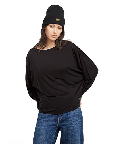G-Star Damen Batwing Loose Top, Schwarz (dk Black D25074-9297-6484), XXL von G-STAR