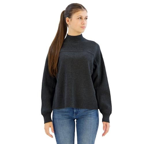 G-Star Damen Boxy Mock Pullover, Mehrfarben (Shadow Htr D25218-D771-9119), XL von G-Star RAW