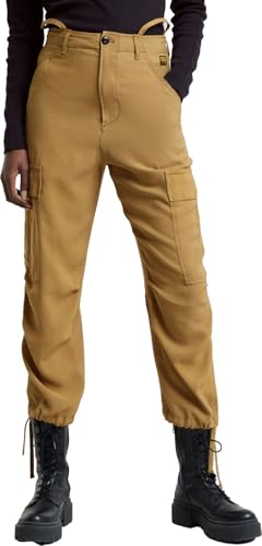 G-Star Damen Cargo Cropped Drawcord Hose, Beige (dk Fall D25251-D714-1395), 30 von G-STAR