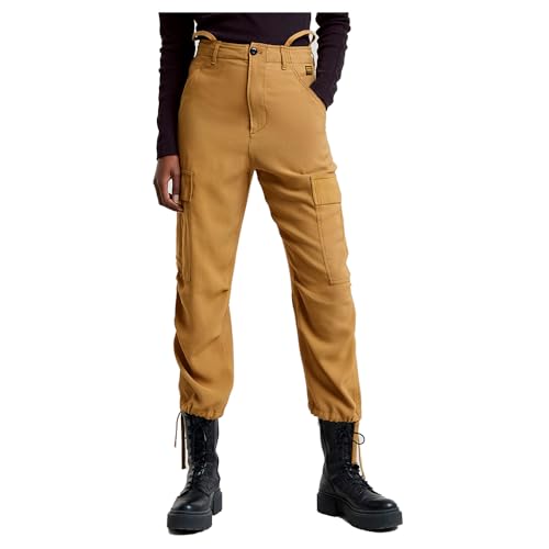 G-Star Damen Cargo Cropped Drawcord Hose, Beige (dk Fall D25251-D714-1395), 31 von G-STAR