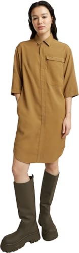 G-Star Damen Cargo Tunic Kleid, Beige (dk Fall D25245-D714-1395), S von G-Star RAW