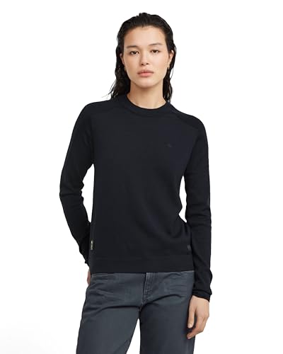 G-Star Damen Core Knitted Pullover, Blau (Osaka Blue D25509-D847-3873), XXL von G-STAR