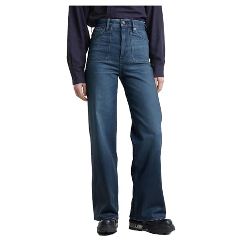 G-Star Damen Deck 2.0 High Loose Patch Pocket Jeans, Blau (Worn in Blue Cave D25276-d775-g762), 32W / 34L von G-Star RAW
