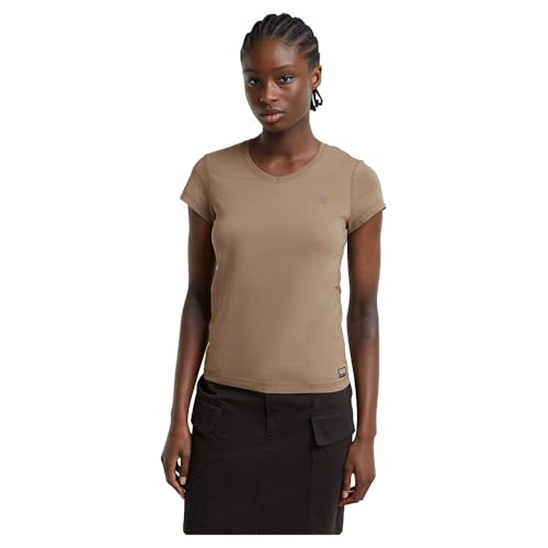 G-Star Damen Eyben Slim Top 2.0, Braun (Brindle D24533-4107-C788), XXL von G-Star RAW