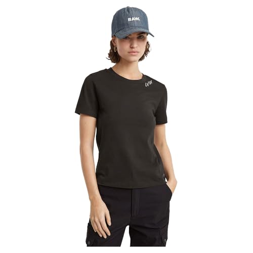 G-Star Damen Faux Embro Logo Top, Schwarz (dk Black D25053-A870-6484), S von G-Star RAW