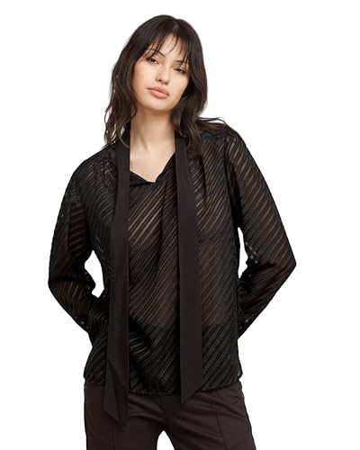 G-Star Damen Lavalliere Top, Mehrfarben (dk Black Stripe D25268-D404-8908), S von G-STAR