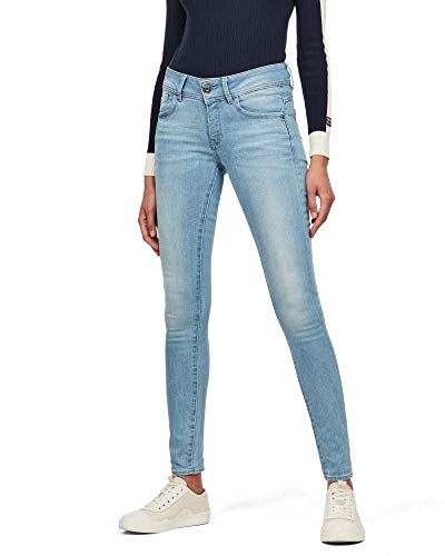 G-STAR Damen Lynn Mid Skinny Jeans Skinny, Blau (lt aged D06746-6553-424), 23W / 32L von G-STAR