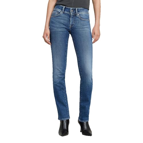 G-Star Damen Midge Slim Straight Jeans, Blau (Faded Blue Stream D26424-D760-H073), 28W / 32L von G-Star Raw