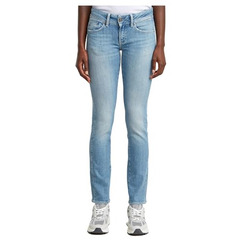 G-STAR Damen Midge Slim Straight Jeans, Blau (Sun Faded Summer Sky D26424-D441-H099), 33W / 32L von G-STAR RAW